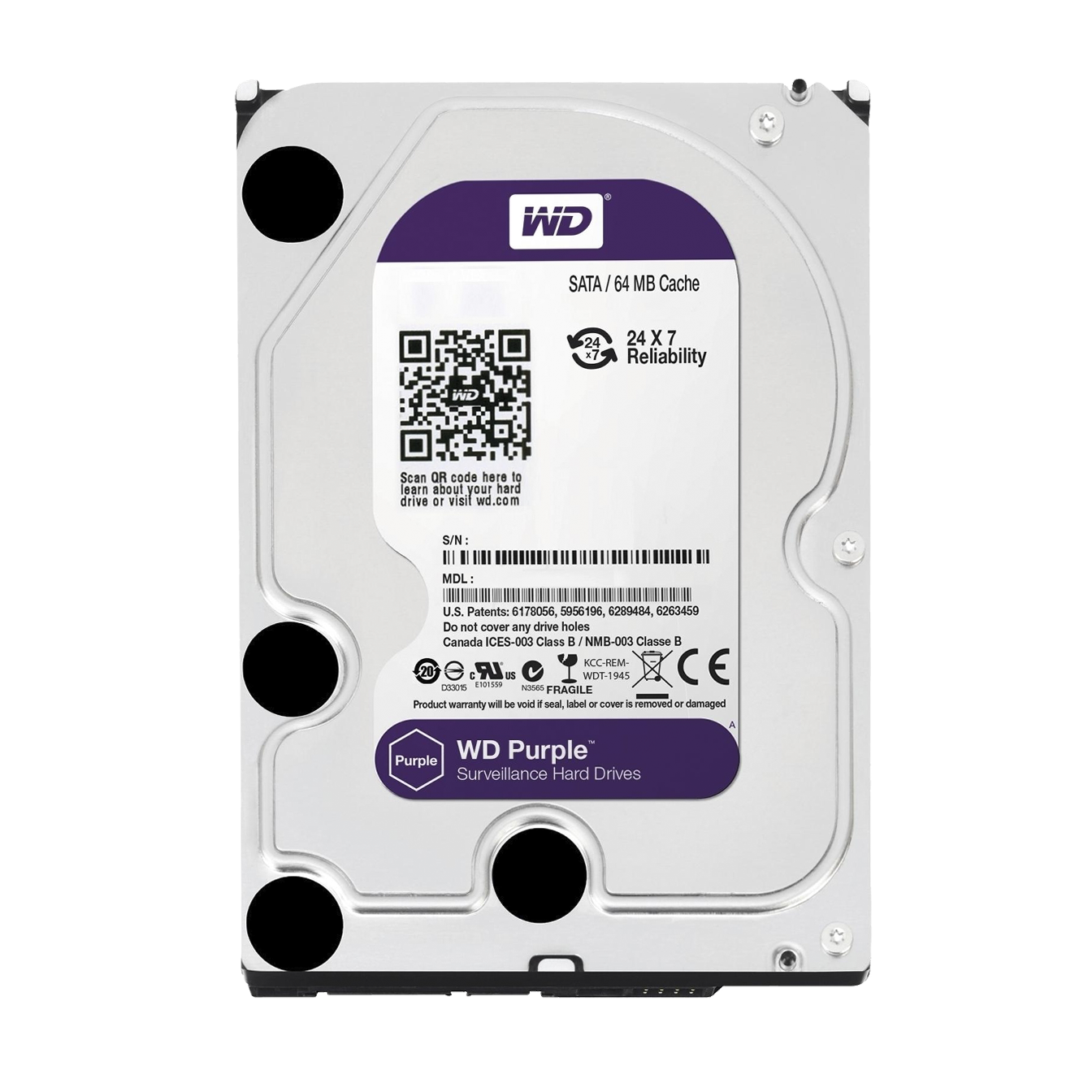 ������� ���� Western Digital 2TB Purple (WD20PURX) 