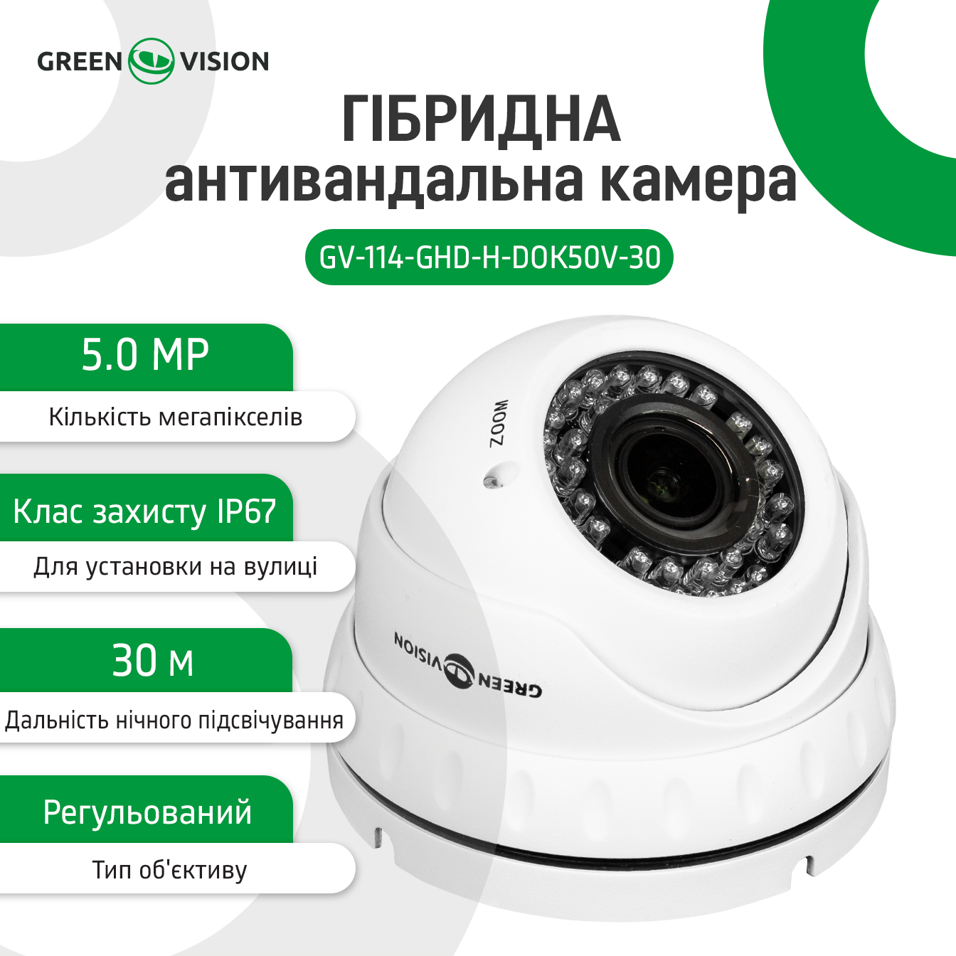 ��������� �������������� ������ GV-114-GHD-H-DOK50V-30 