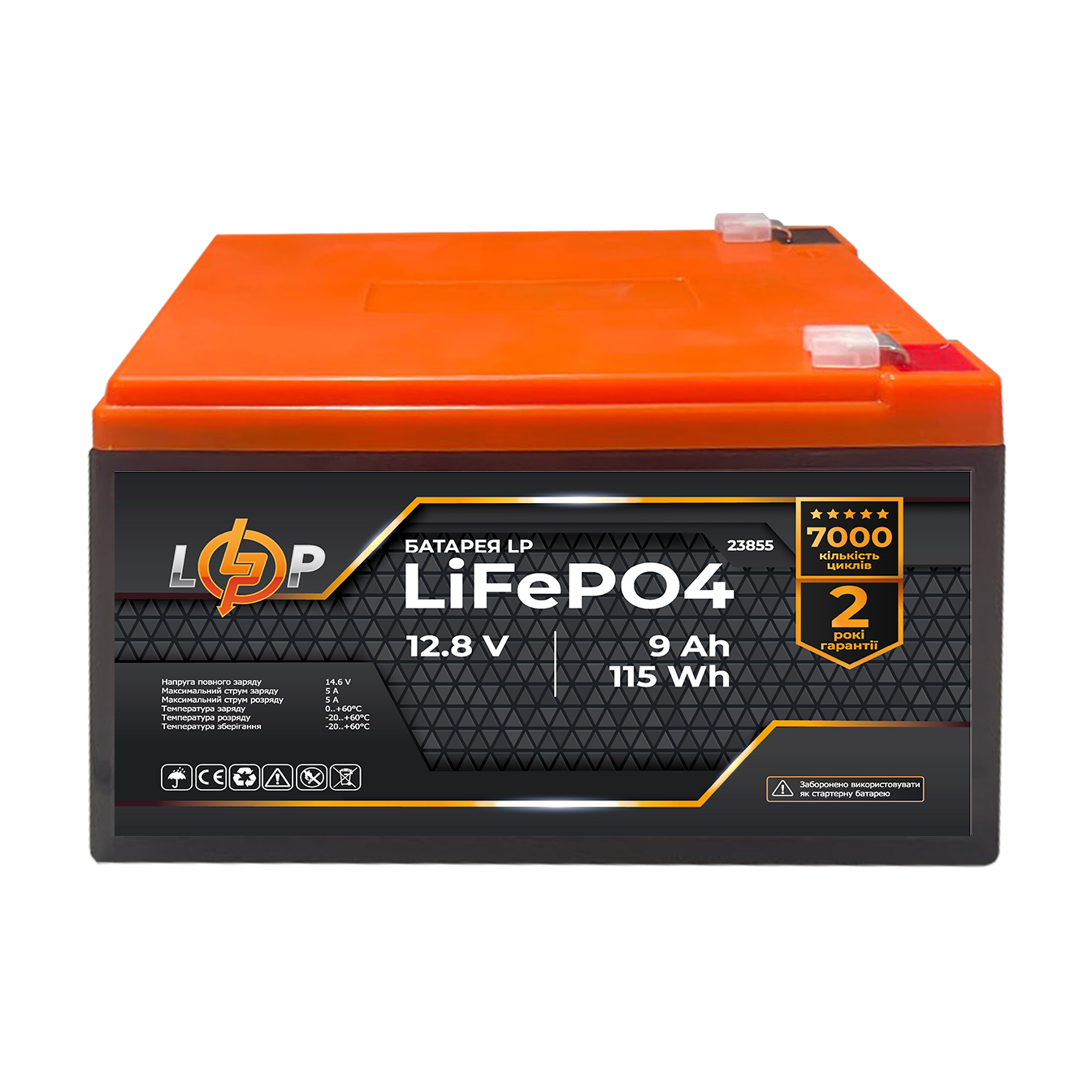 ����������� LP LiFeP�4 12,8V - 9 Ah (115,2Wh) 