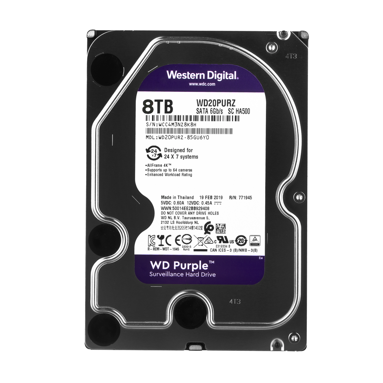 ������� ���� Western Digital 8TB Purple (WD82PURZ) 