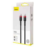 ������ Baseus Cafule Type-C to Type-C PD2.0 100W 5A 20V 2M ������/������� (CATKLF-AL91) 