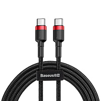 ������ Baseus Cafule Type-C to Type-C PD2.0 60W 20V 3A 2M ������/������� (CATKLF-H91) ������ Baseus Cafule Type-C to Type-C PD2.0 60W 20V 3A 2M ������/������� (CATKLF-H91) 