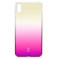 ����� Baseus ��� iPhone X/Xs Glaze pink (WIAPIPHX-GC04) 
