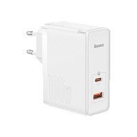 ������� �������� ���������� Baseus GaN5 Pro 2 �����, USB + Type-C 100W ����� (CCGP090202) 